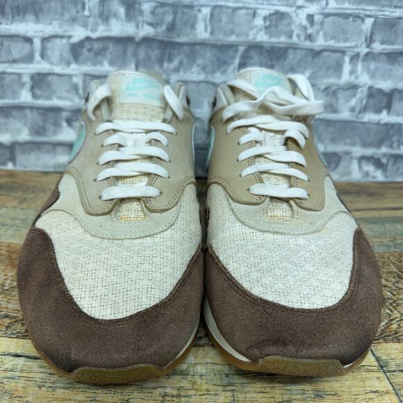 Nike Air Max 1 Crepe Hemp Medium Brown Mint Foam Mushroom FD5088-200 Size 15 - Picture 3 of 11